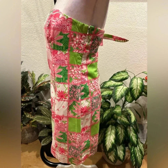 Lilly Pulitzer strapless mini dress size 6 - Picture 4 of 11